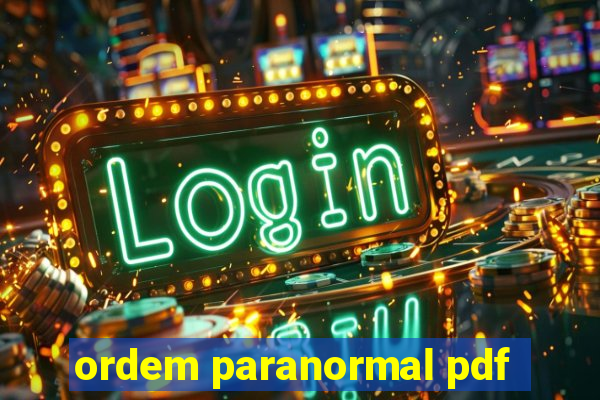 ordem paranormal pdf